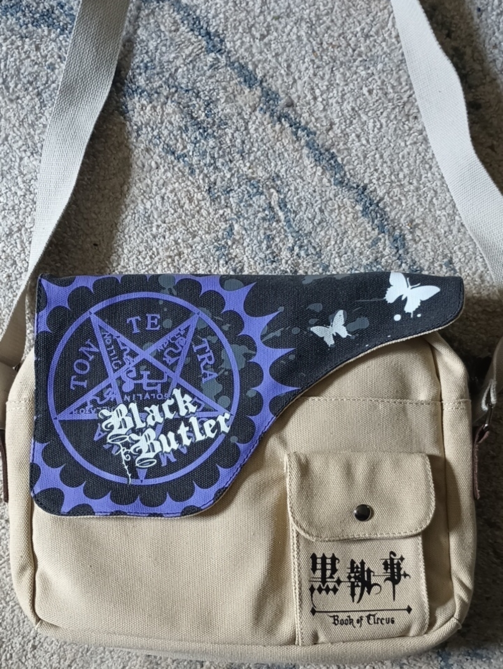 Black Butler Messenger Cross Body Bag